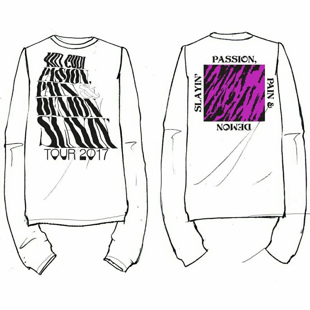 Kid Cudi x Virgil Abloh tour shirt